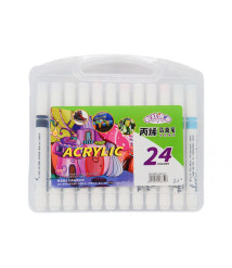 Marker Acrilic 24 culori, cutie plastic, ML50-5